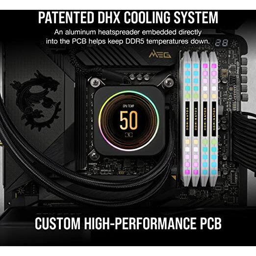 Corsair Dominator Platinum RGB 32GB DDR5 RAM cu 2 module (2x16GB