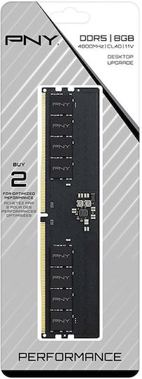 PNY Performance 8GB DDR5 RAM with 4800 Speed for Desktop