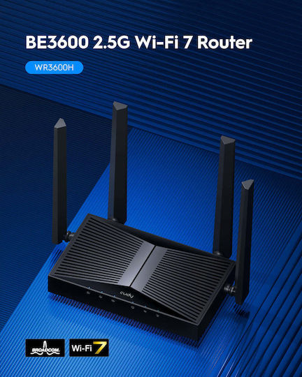 Cudy WR3600H v1 Wireless Router Wi‑Fi 7 with 4 Gigabit Ports
