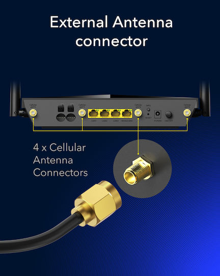 Cudy P5 v1 Ασύρματο 5G Router Wi‑Fi 6 με 4 Θύρες Gigabit