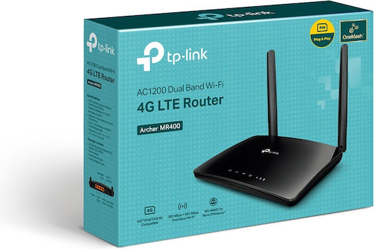 TP-LINK Archer MR400 v1 Ασύρματο 4G Router Wi‑Fi 5 με 3 Θύρες
