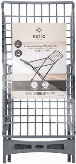 Uscător De Rufe De Pardoseală Biociclo Plastic Pliabil 20m Gri