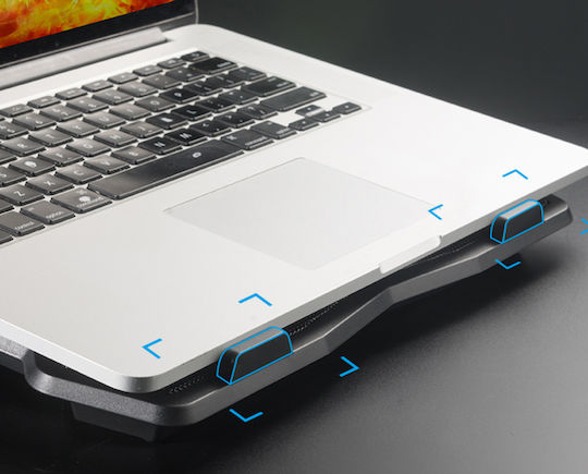 Powertech Cooling Pad for Laptop up to 15.6" with 2 Fan and Lighting (PT-930)