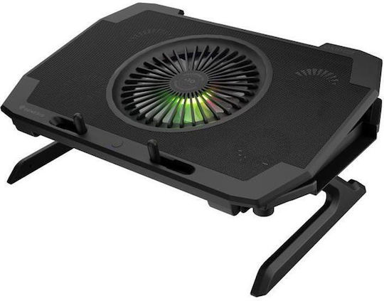 Genesis OXID 850 Cooling Pad για Laptop έως 17.3" με 5 Ανεμιστήρες και Φωτισμό