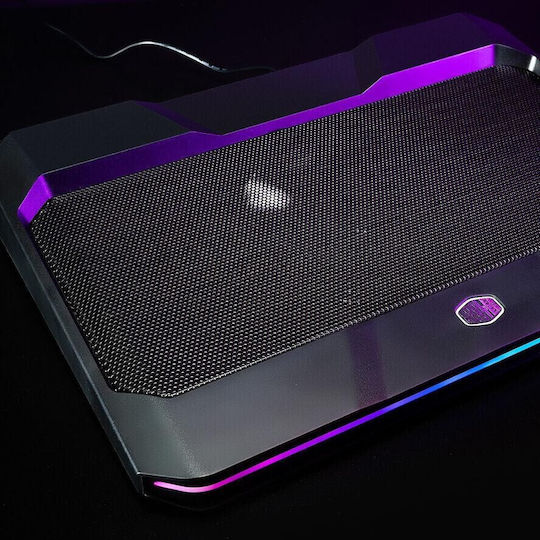 CoolerMaster NotePal X150 Spectrum Cooling Pad για Laptop έως 17" με 1 Ανεμιστήρα και Φωτισμό
