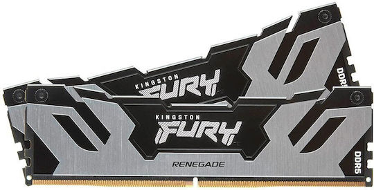 Kingston Fury Renegade Silver DDR5 96GB RAM with 2x48GB Modules and Speed 6400 for Desktop
