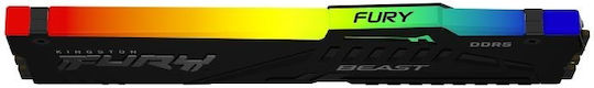 Kingston FURY Beast RGB 16GB DDR5 RAM с Скорост 6000 за Настолен Компютър