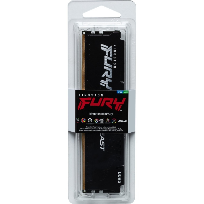 Kingston Fury Beast DDR5 με Module 1x32GB και Ταχύτητα 6000 για Desktop