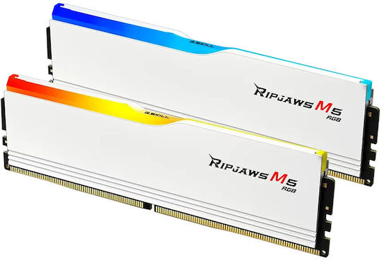 G.Skill Ripjaws M5 RGB 64GB DDR5 RAM cu 2 module (2x32GB) și Viteză 6000 pentru Desktop