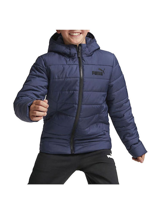Kids' Sports Jacket Short with Hood Navy Blue