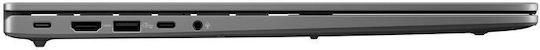 Asus Vivobook S16 16" FHD+ 144Hz (Ryzen 5-220/16GB/1TB SSD/No OS) (Tastatură Engleză Internațională)