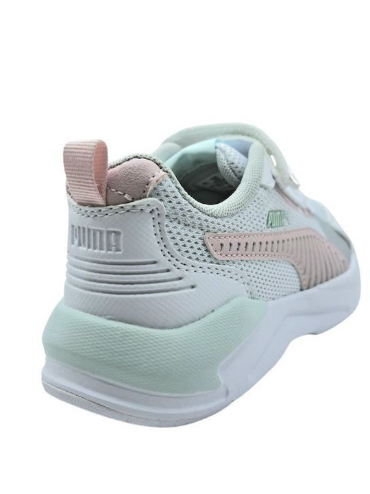 X-Ray 3 Kids Sports Running Shoes with Hoop & Loop Closure White