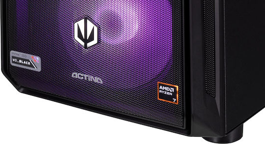 Actina Настолен компютър за гейминг Ryzen 7-7800X3D 32GB DDR5 2TB SSD GeForce RTX 5080 Без операционна система