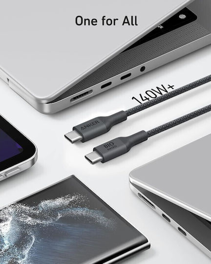 Anker USB 2.0 Kabel USB-C männlich - USB-C 140W PD Schwarz 1,8m A80F6H11