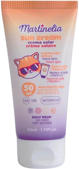 Martinelia Daily Wear SPF50 Αδιάβροχο Παιδικό Αντηλιακό Γαλάκτωμα για Πρόσωπο 50ml