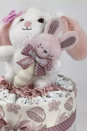Dama Koupa Diaper Cake από Ξύλο για Κορίτσι