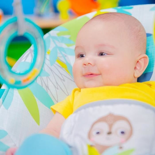 Bright Starts Ηλεκτρικό Relax Μωρού Rainforest με Δόνηση Πράσινο για Παιδί έως 9kg