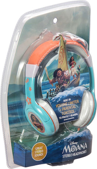 eKids Vaiana (Moana) Ενσύρματα Παιδικά Over Ear Ακουστικά Πολύχρωμα