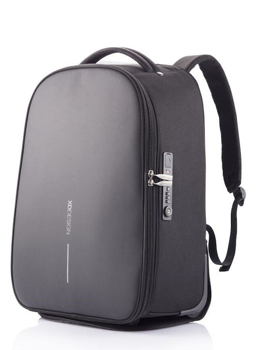 Xd Design Bobby Soft Laptop Backpack P705.792 Up To 17" 43.18 Cm Wheels Handle Usb Charging Port Water-repellent Material Tsa Lock Black