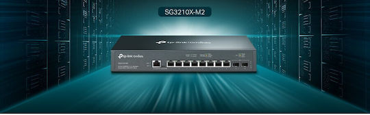 TP-LINK SG3210X-M2 Managed L2 Switch with 8 Ethernet Ports and 2 SFP Ports