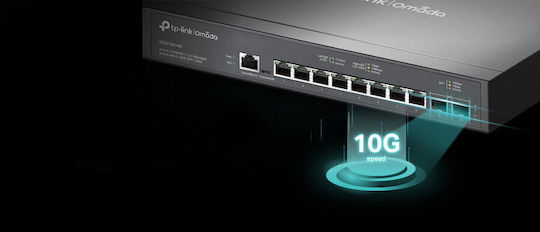 TP-LINK SG3210X-M2 Managed L2 Switch with 8 Ethernet Ports and 2 SFP Ports