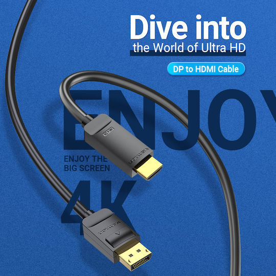 Vention HDMI 1.4 High Speed 1080p 120Hz Cable HDMI Male - HDMI Male 5m Black