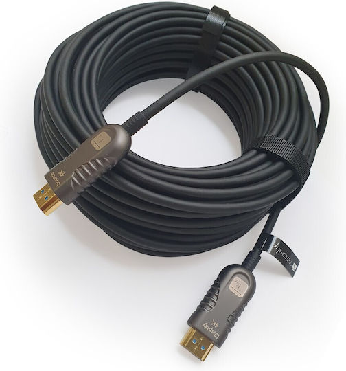 Techly HDMI 2.0 Премиум Високоскоростен 4K 60Hz HDR Кабел HDMI Мъжки - HDMI Мъжки 10м Черен