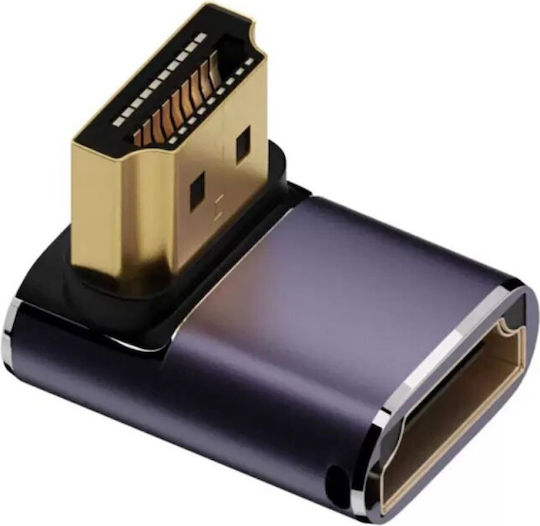 4smarts Set Adaptoare HDMI 8K 4 Bucăți Conector Cuplare Cablu În Sus În Jos Lateral Gri 541489