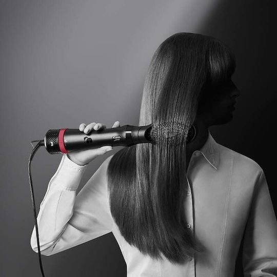 Rowenta Karl Lagerfeld Ceramic Electric Hair Brush with Air for Hair Straightening and Curls 800W