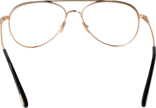 Tom Ford Optical Frame Ft5693-b 030 57 Titanium and Blue Filter