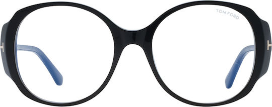 Оптична рамка Tom Ford Ft5620-b 001 53 със син филтър