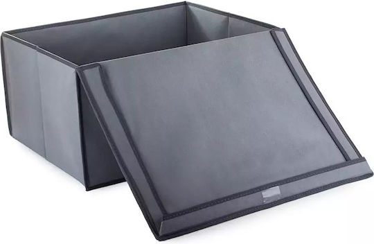 Verk Group Fabric Storage Box for Clothes Shoes in Grey Color 60x45x30cm