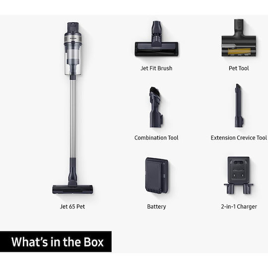 Samsung Jet 65 Pet Reîncărcabilă Aspirator Stick Neagră
