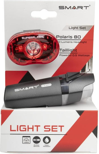 Smart Σετ Φώτα Ποδηλάτου 0.5 Watt