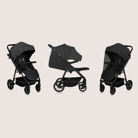 Lionelo Mira Cărucior pentru Bebeluși Potrivit de la 6+ Luni Gri Grafit 10.5kg