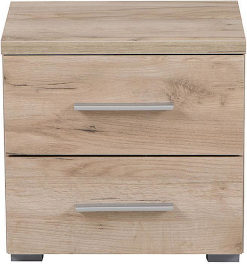 Комод Uni No2F Дървен Сив дъб 44.5x33.5x43см
