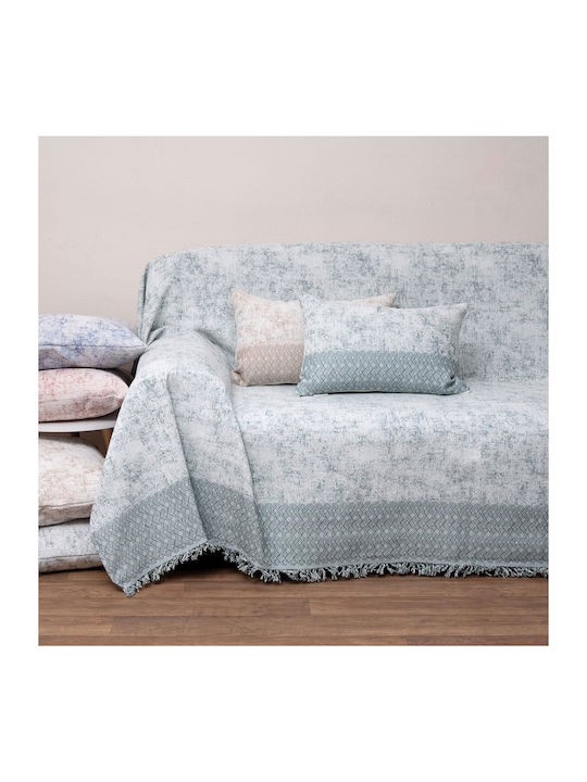 Viopros Viopros Three-Seater Sofa Throw Jacquard 180x280cm Green