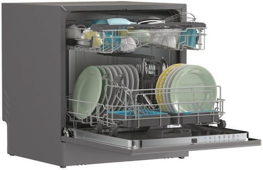 Candy Freestanding Dishwasher with Wi-Fi for 8 Place Settings W55xH59.5cm Gray