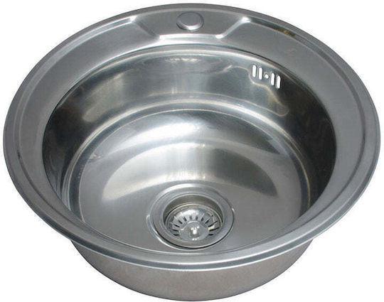 Inter Ceramic ICK 4949 Drop-In Spüle Inox Satiniert B49xT49cm Chrome