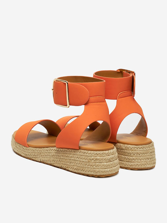 Damen Espadrilles in Orange Farbe
