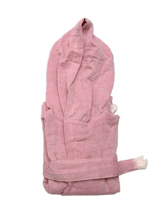 Anna Riska Μπουρνούζι με Κουκούλα Blush Pink Anna Riska Μπουρνούζι με Κουκούλα Blush Pink