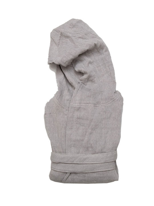 Anna Riska Μπουρνούζι με Κουκούλα Grey 420gr/m² Anna Riska Μπουρνούζι με Κουκούλα Grey 420gr/m²