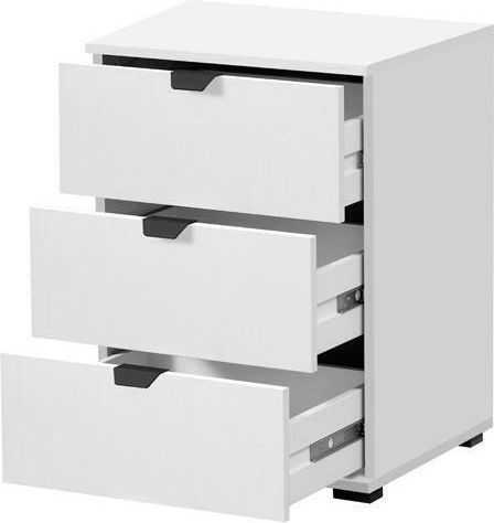 Nachttisch Duero 3F White pit 45x40x63cm