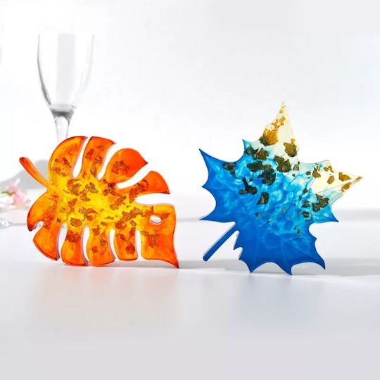 Formen Silikon Untersetzer Blatt Monster 9x18cm