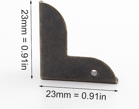 Metallische Ecken Set 8 Stück 22x22mm