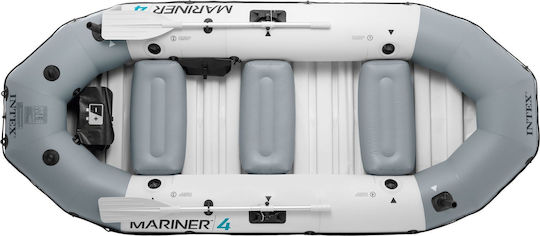 Intex Mariner 4 Barcă Gonflabilă Pentru 4 Persoane Albastră Cu 2 Vâsle Și Pompă 328x145cm