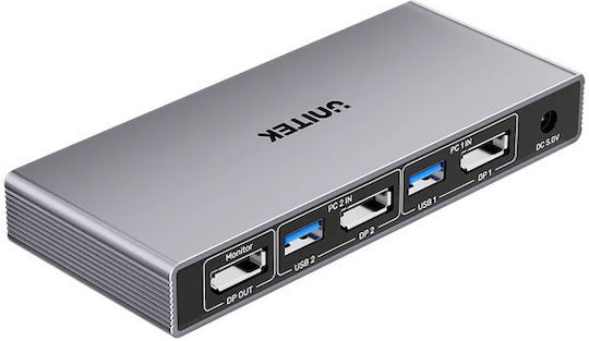 Unitek V1310A KVM & Data Switch με DisplayPort / USB 3.0