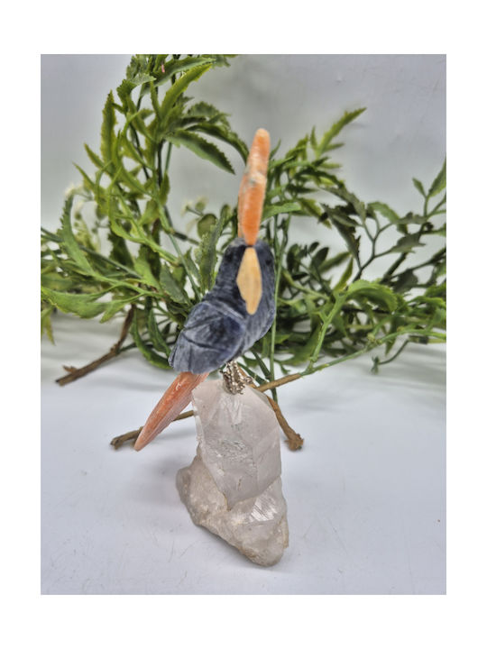 Handmade Decorative Parrot With Natural Semi-Precious Stones