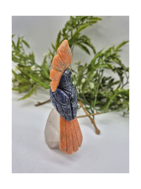 Handmade Decorative Parrot With Natural Semi-Precious Stones