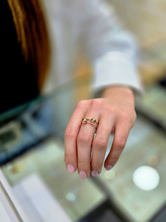 Mentzos Ring made of Silver Gold Plated